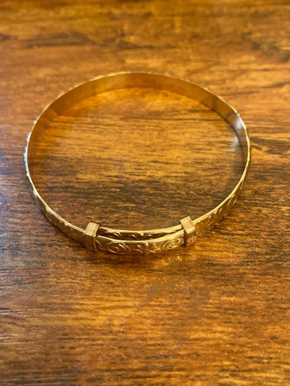 Victorian 9k Rolled Gold baby bangle